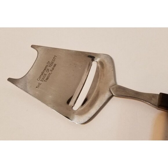 Vintage Stainless Steel Cheese Plane Slicer -Meat Knife - Planer Wood Handle #5 - Picture 3 of 6